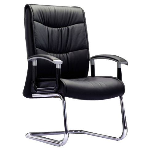 Black Leather Visitor Chair