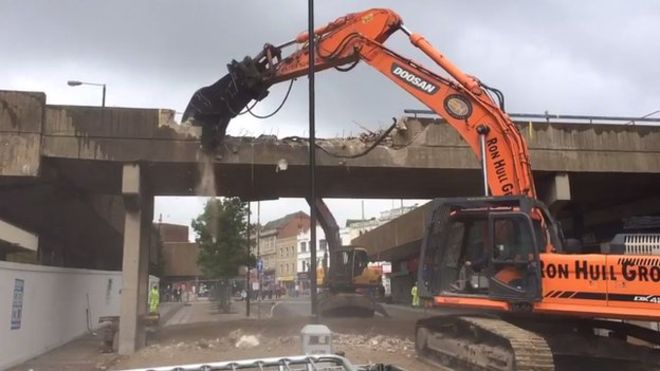 Bridge Demolition Work 