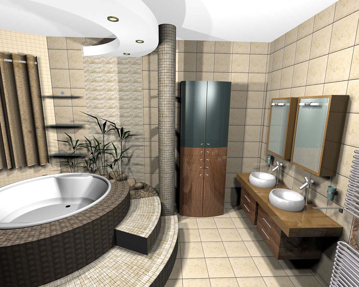 Interior design For bathroom 